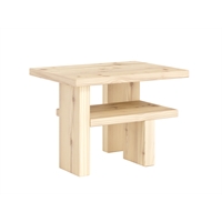 Comodino in pino con ripiano - Japan Sidetable  Non verniciato Karup Design