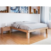 Letto in legno massello di Okumé - Lichene