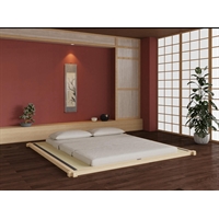 Letto tatami giapponese, artigianale in legno massiccio - Koro