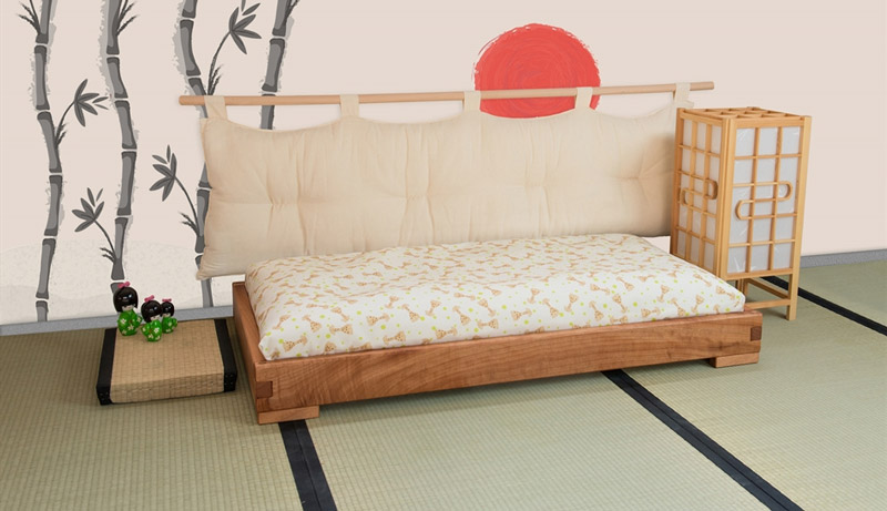 Lettino Akachan con futon